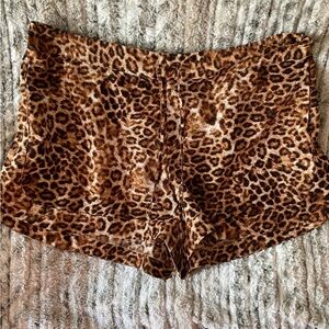 Jennifer Lopez Animal Print Shorts